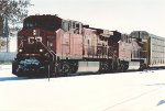 Vehicle train rolls west